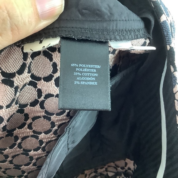 Ann Taylor Devin Fit Daisy Jacquard Ankle Pants - Picture 5 of 6